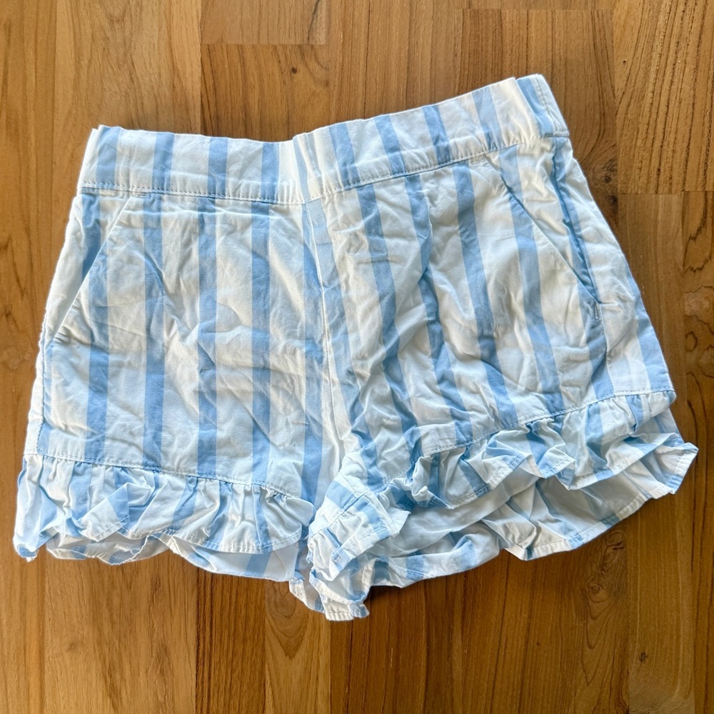 Janie and Jack Blue Striped Shorts